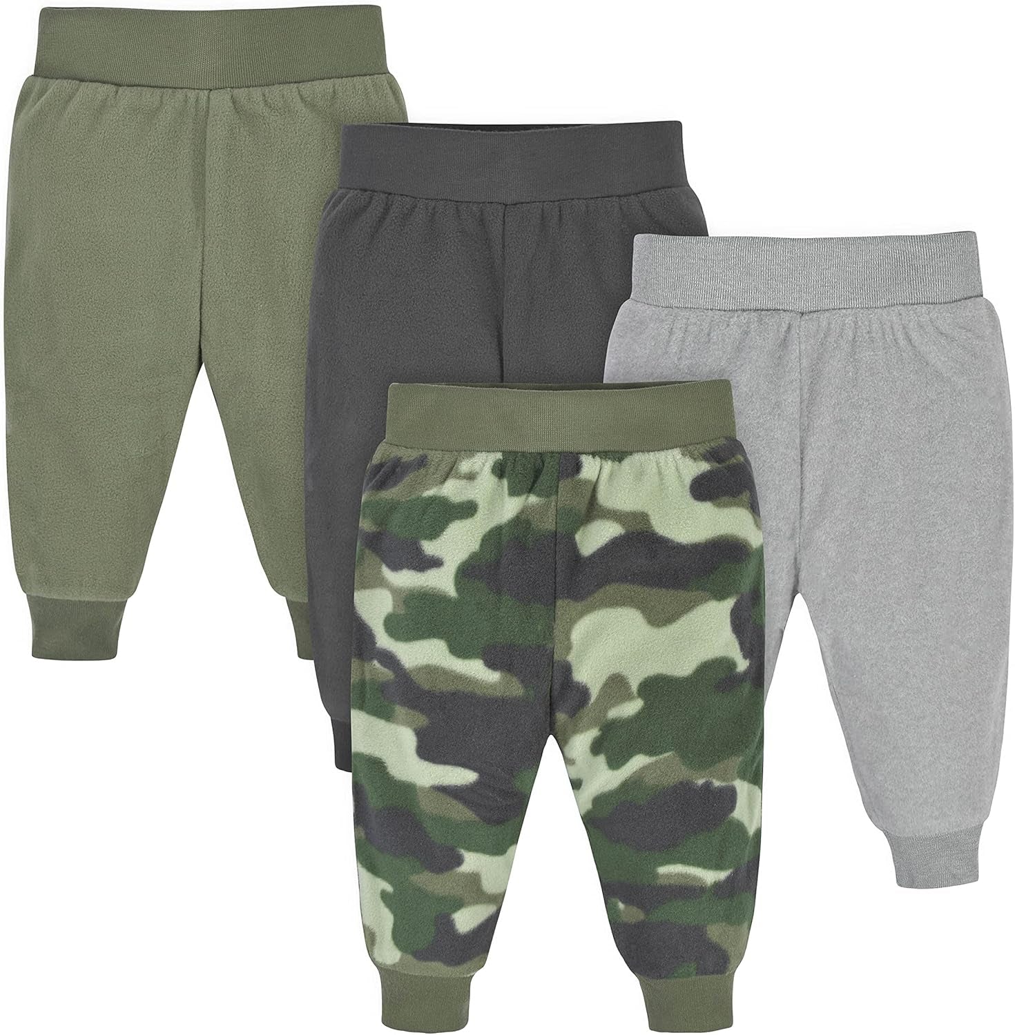 Baby-Boys 4-Pack Microfleece Pants