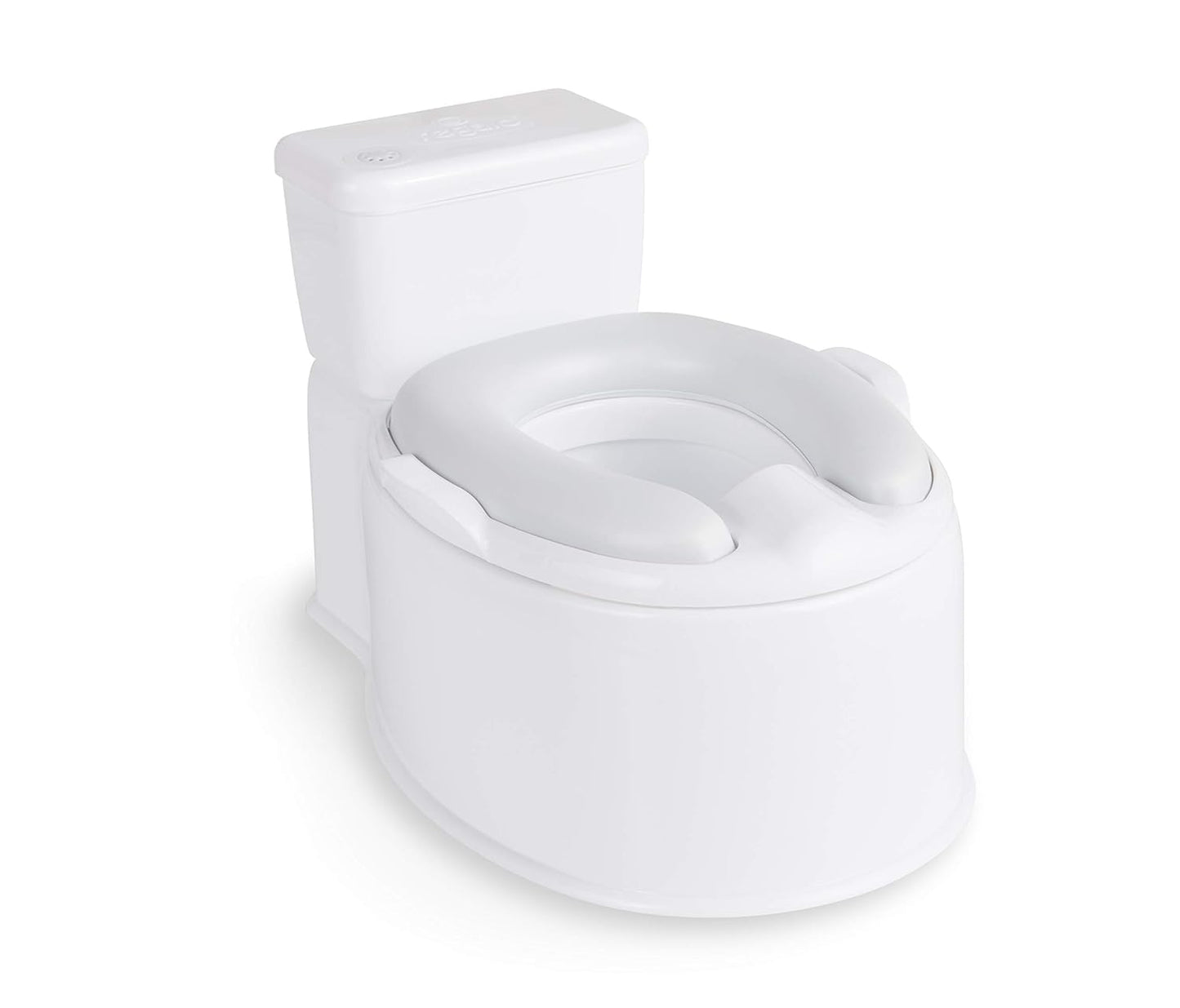 Regalo 2-in-1 Potty Training and Transition Potty With Flushing Sound, Removable Seat, Bonus Kit, Oversized Foam Soft Seat, and Wipe Storage, White