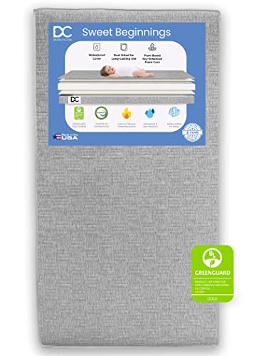 Delta Children Sloane Crib 7-Piece Baby Nursery Furniture Set–Includes: Convertible Crib, Dresser, Changing Top, Crib Mattress, Fitted Sheets, Toddler Guardrail & Changing Pad, White w/Melted Bronze