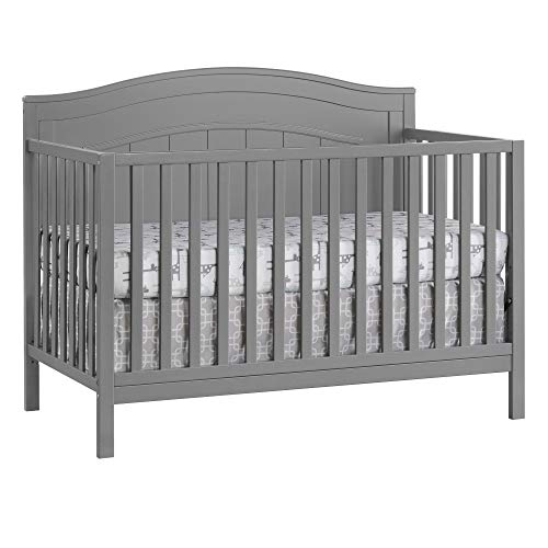 Cuna convertible 4 en 1 Oxford Baby North Bay, gris paloma, certificación GreenGuard Gold