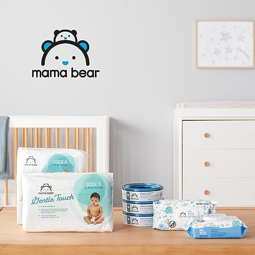 Marca Amazon: pañales Mama Bear Gentle Touch, hipoalergénicos, recién nacidos, 120 unidades (4 paquetes de 30)