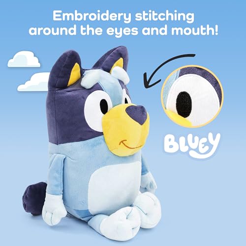 Jay Franco Bluey Plush Pillow Buddy - Super Stuffed Soft Character Pillow - Polyester Microfiber, 19 Inches