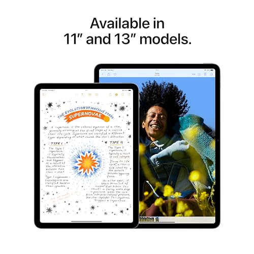 Apple iPad Air de 11 pulgadas (M2): pantalla Liquid Retina, 128 GB, cámara frontal horizontal de 12 MP/cámara trasera de 12 MP, Wi-Fi 6E, Touch ID, duración de batería para todo el día, azul