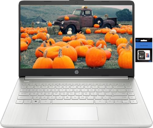 HP 14" HD Stream Laptop Computer for Students and Business, Quad-Core Intel Celeron N Processor, 8GB RAM, 256GB Storage(128GB eMMC+128GB TP SD Card), 1 Year Office 365, HDMI,WiFi,USB-A&C, Win 11