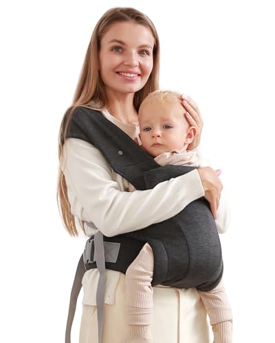 Baby Carrier Newborn to Toddler - TSRETE Baby Ergonomic and Cozy Infant Carrier with Lumbar Support for 7-25lbs,Easy Adjustable Baby Chest Carrier, Face-in and Face-Out Positions Baby Sling Carrier