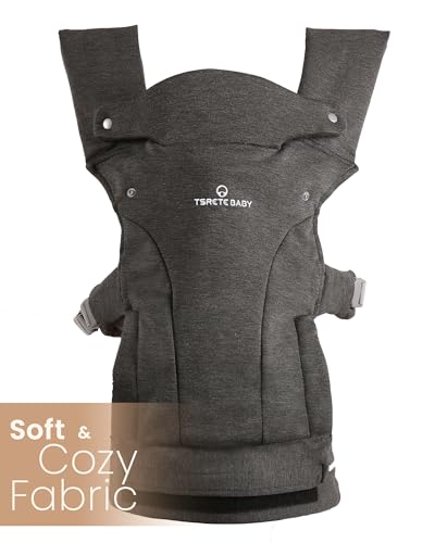 Baby Carrier Newborn to Toddler - TSRETE Baby Ergonomic and Cozy Infant Carrier with Lumbar Support for 7-25lbs,Easy Adjustable Baby Chest Carrier, Face-in and Face-Out Positions Baby Sling Carrier