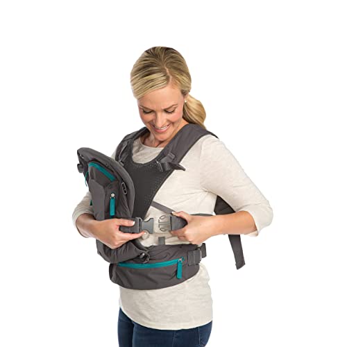 Infantino Carry On Carrier - Ergonomic, Expandable, face-in and face-Out, Front and Back Carry for Newborns and Older Babies 8-40 lbs