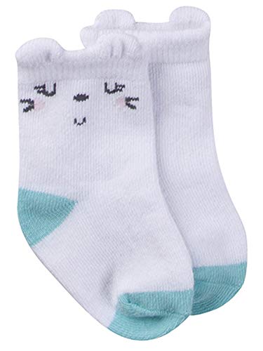 Onesies Brand Unisex Baby 12-Pair Bootie Socks Cat Crew Socks 0-6 Months