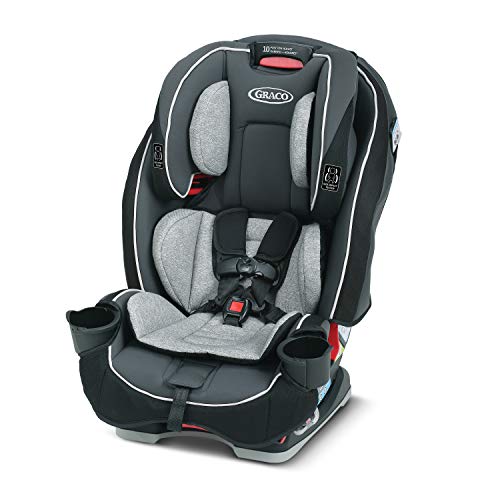 Graco SlimFit Asiento convertible para automóvil 3 en 1, diseño que ahorra mucho espacio, Darcie, adecuado para mirar hacia atrás y hacia adelante, asiento elevador con respaldo alto y reposacabezas de 10 posiciones