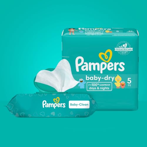 Pampers Baby Clean Wipes, Baby Fresh Scented, 1 paquete con tapa abatible (72 toallitas en total)