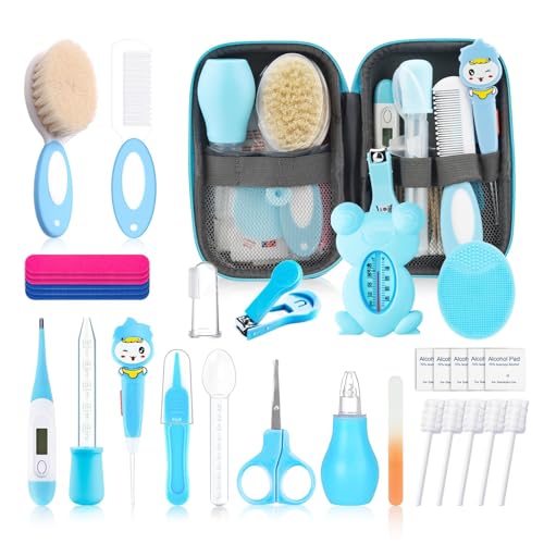 Kit de cuidado y cuidado de la salud del bebé para niños recién nacidos, kit de cuidado del bebé de seguridad mejorado de 36 piezas, juego de cuidado de la salud de la guardería para recién nacidos, productos para el cuidado del bebé