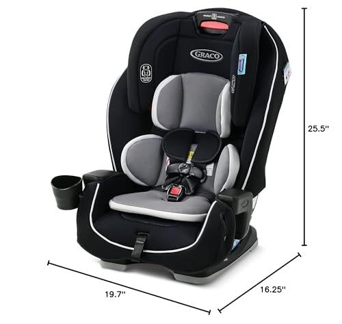 Silla de auto 3 en 1 Landmark de Graco | 3 modos de uso, desde el asiento orientado hacia atrás hasta el asiento elevador para automóvil con respaldo alto, Wynton