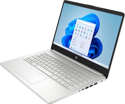 HP 14" HD Stream Laptop Computer for Students and Business, Quad-Core Intel Celeron N Processor, 8GB RAM, 256GB Storage(128GB eMMC+128GB TP SD Card), 1 Year Office 365, HDMI,WiFi,USB-A&C, Win 11