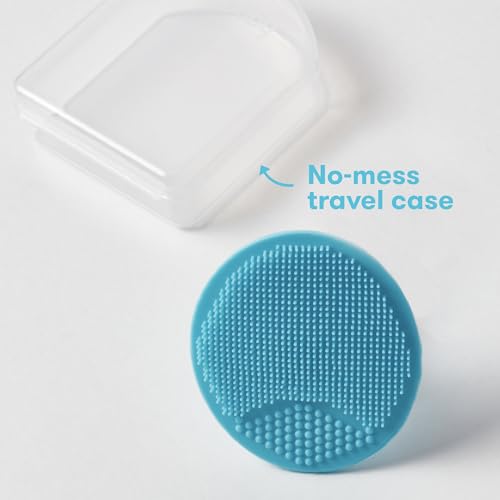 Frida Baby DermaFrida The SkinSoother Cepillo de baño para bebé | Cepillo para costra láctea para bebés, esencial para bebés para piel seca, tratamiento de costra láctea y eczema | 2 paquetes