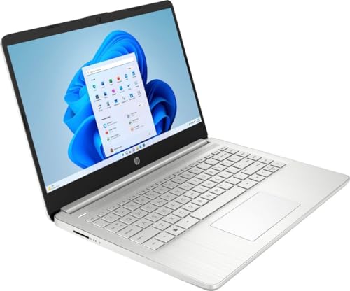HP 14" HD Stream Laptop Computer for Students and Business, Quad-Core Intel Celeron N Processor, 8GB RAM, 256GB Storage(128GB eMMC+128GB TP SD Card), 1 Year Office 365, HDMI,WiFi,USB-A&C, Win 11
