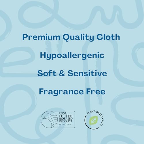 Toallitas para bebé Hello Bello extra suaves sin perfume, a base de plantas, fabricadas con 99 % de agua y aloe para bebés y niños, 1080 unidades