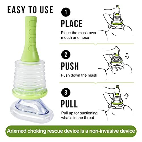 Choking Rescue Device for Kids and Adults, Anti Choking Device, Arixmed Portable Choking Rescue Device, First Aid Choking Device