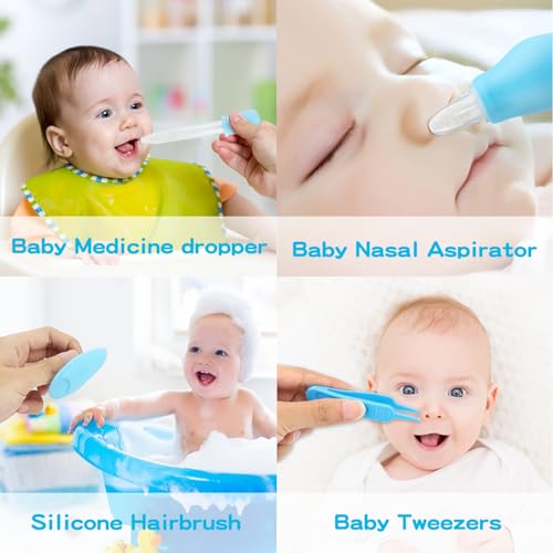 Kit de cuidado y cuidado de la salud del bebé para niños recién nacidos, kit de cuidado del bebé de seguridad mejorado de 36 piezas, juego de cuidado de la salud de la guardería para recién nacidos, productos para el cuidado del bebé