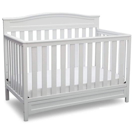Cuna convertible 4 en 1 Delta Children Emery - Certificación Greenguard Gold, color blanco