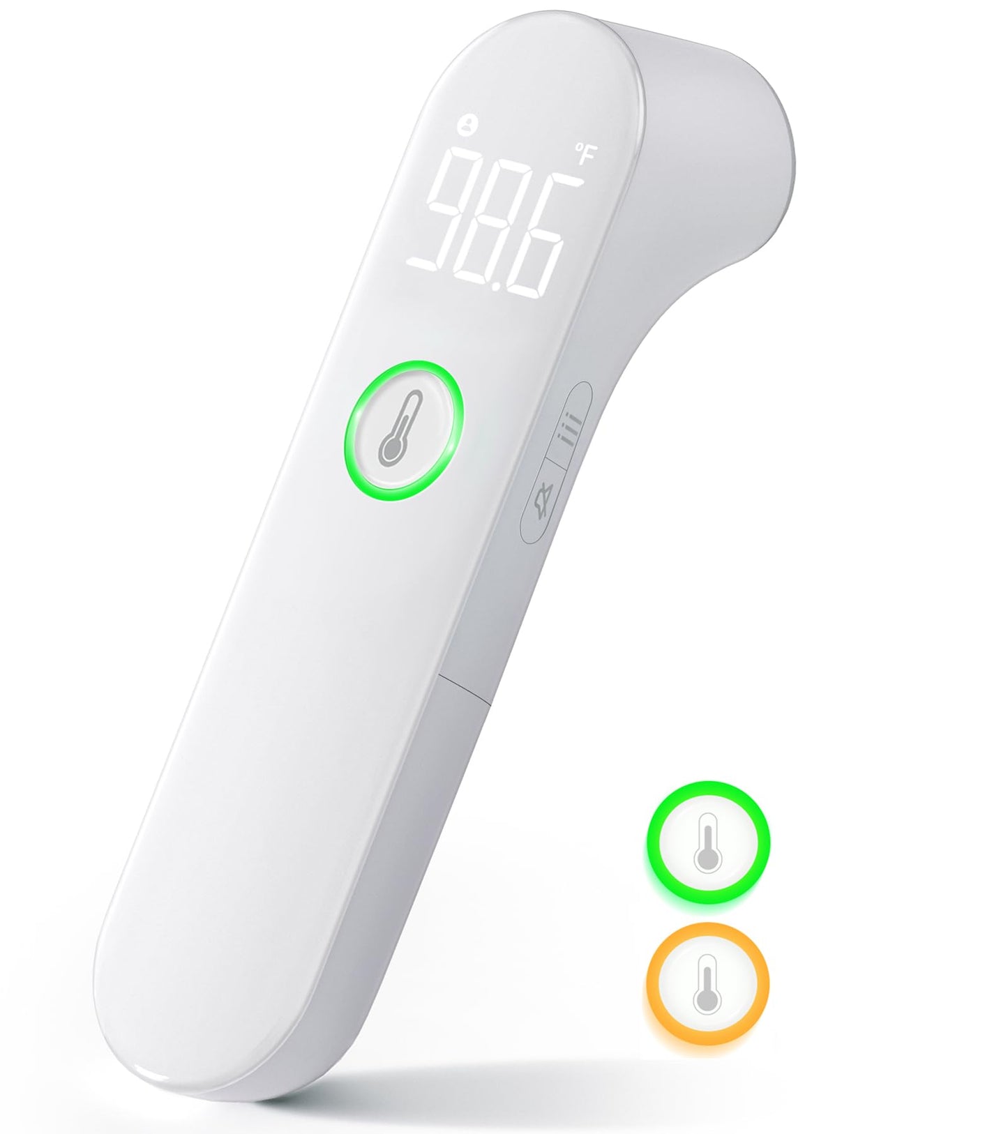 Termómetro para adultos y niños, termómetro para bebés rápido y preciso con alarma de fiebre y modo de silencio, elegible para FSA, soporte de por vida: tome la temperatura rápidamente y fácilmente