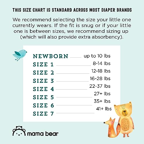 Marca Amazon: pañales Mama Bear Gentle Touch, hipoalergénicos, recién nacidos, 120 unidades (4 paquetes de 30)