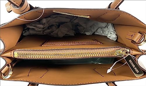 Michael Kors Mercer Medium Logo and Leather Accordion Crossbody Bag