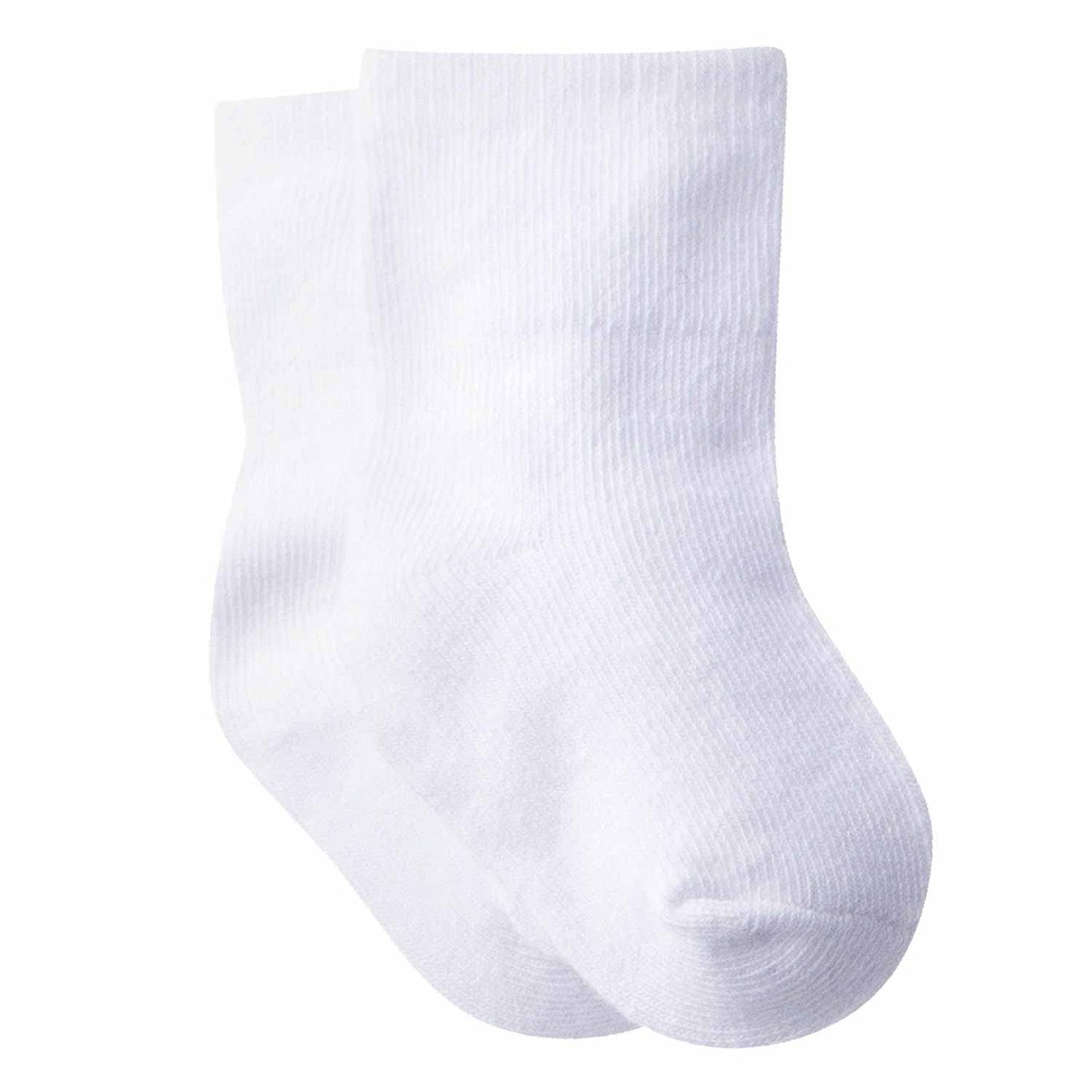 Gerber Baby 8-Pair Sock, White, 0-6 Months