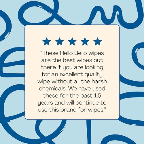 Toallitas para bebé Hello Bello extra suaves sin perfume, a base de plantas, fabricadas con 99 % de agua y aloe para bebés y niños, 1080 unidades