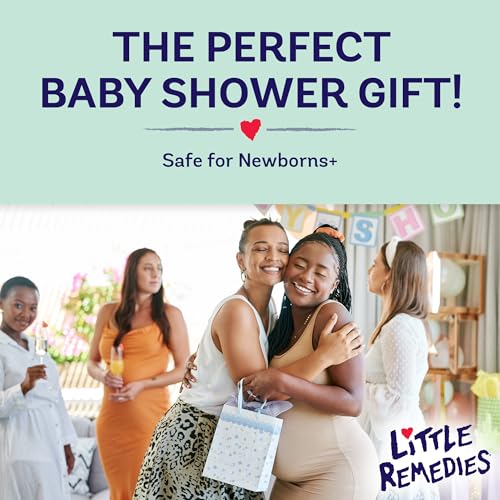 Little Remedies, New Baby Essentials Kit, 6 Newborn Essentials, Saline Nasal Spray, Gas Relief Drops, Gripe Water, Fever Reliever, & Diaper Ointment