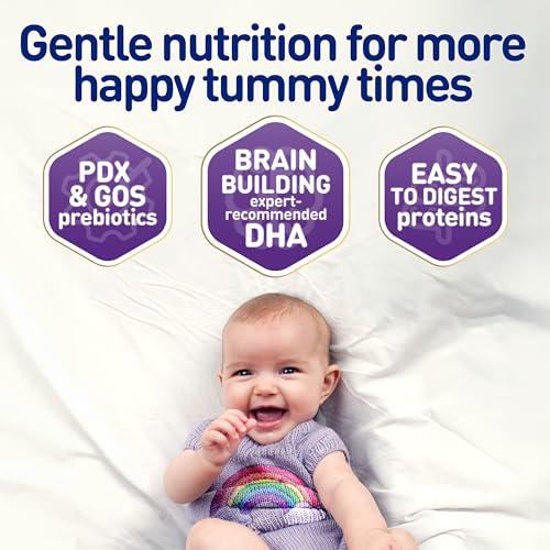 Enfamil NeuroPro Gentlease Baby Formula, Brain Building DHA, HuMO6 Immune Blend, Designed to Reduce Fussiness, Crying, Gas & Spit-up in 24 Hrs, has Prebiotics to Promote Softer Stools, Baby Milk, 30.4 Oz (Pack of 4)