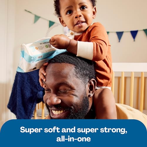 Toallitas para bebé Hello Bello extra suaves sin perfume, a base de plantas, fabricadas con 99 % de agua y aloe para bebés y niños, 1080 unidades