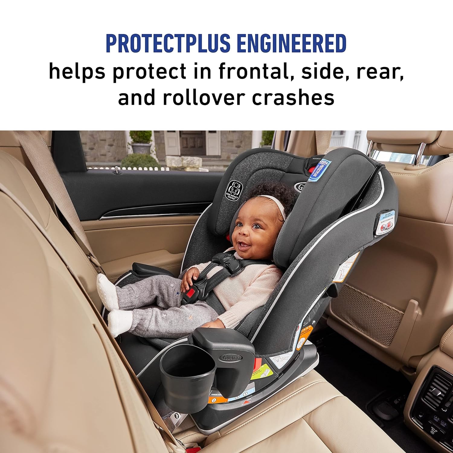 Landmark 3 in 1 Car Seat | 3 Modes of Use from Rear Facing to Highback Booster Car Seat, Wynton