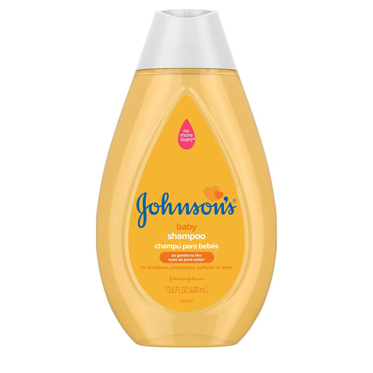 Johnson's Baby Champú sin lágrimas, sin parabenos/ftalatos/sulfatos/tintes, fresco, 13.6 onzas líquidas