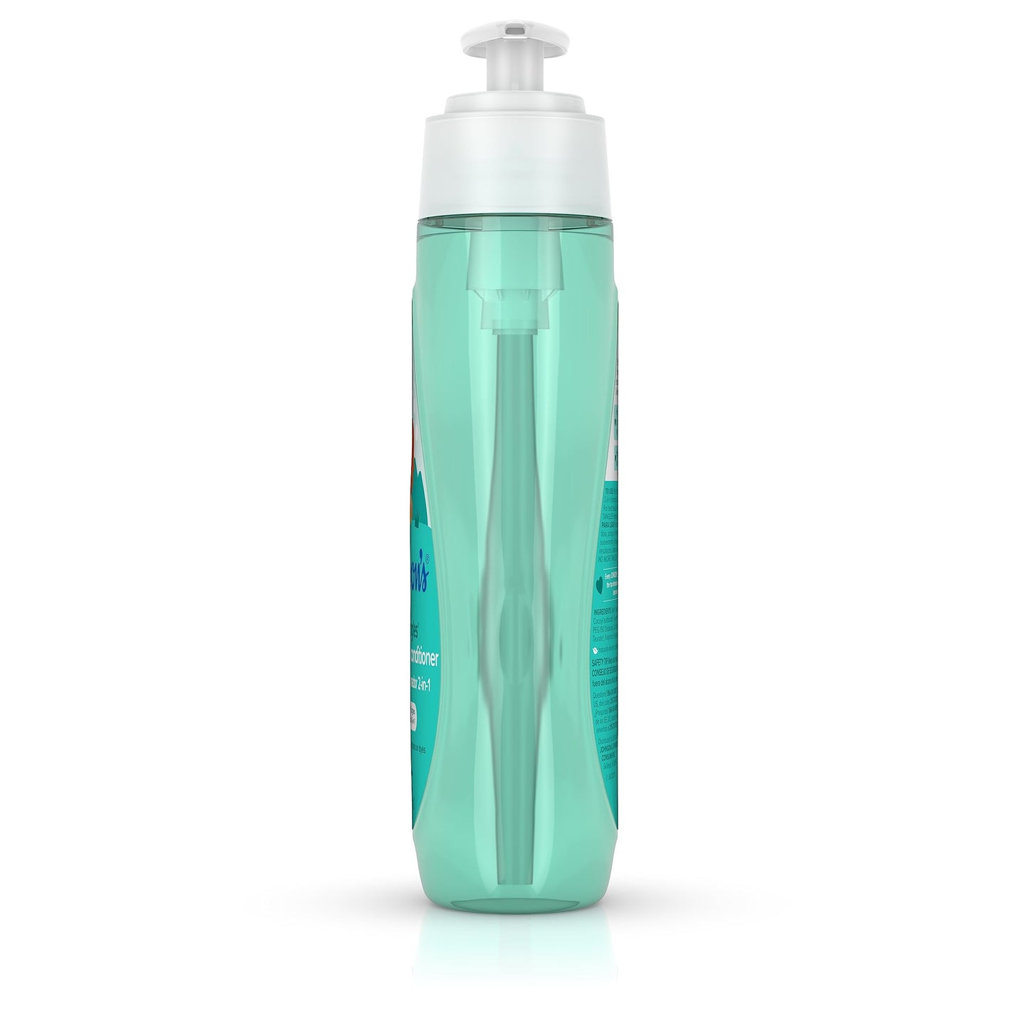 Johnson's Baby No More Tangles Champú y acondicionador para el cabello desenredante 2 en 1 para niños y niños pequeños, suave y sin desgarros, hipoalergénico y sin parabenos, ftalatos, sulfatos ni colorantes, 20,3 fl. onz