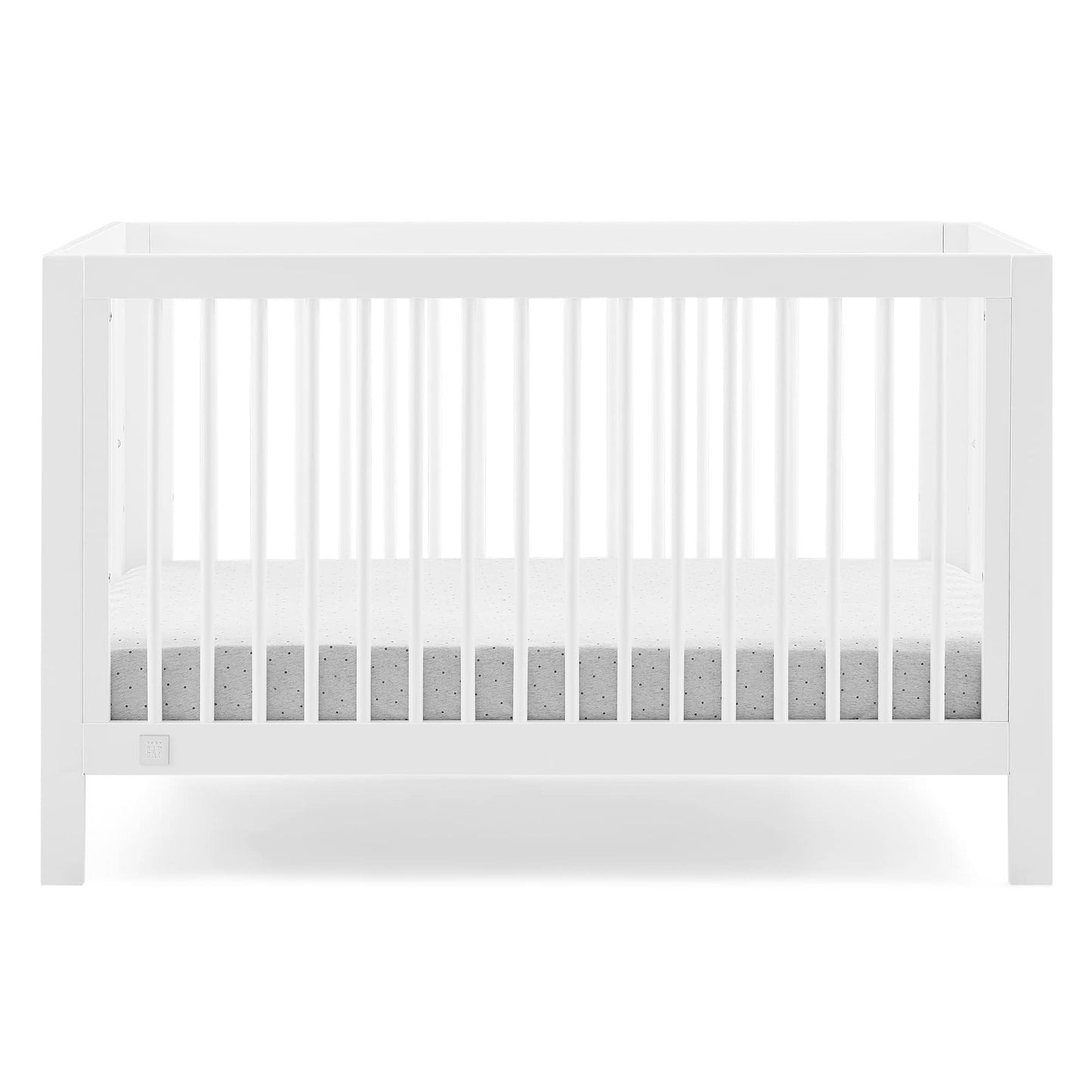 GAP babyGap Charlie 6-in-1 Convertible Crib - Greenguard Gold Certified, Bianca White