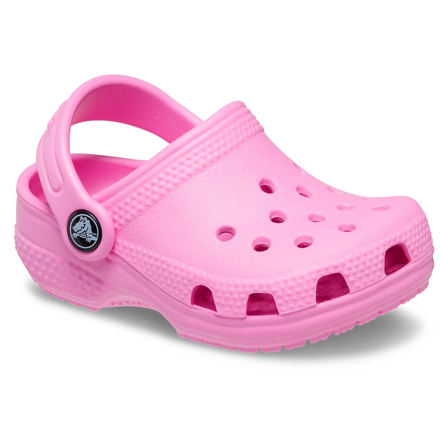 Crocs Unisex-Infant Classic Littles Clogs, Baby Shoes for Girls and Boys, Taffy Pink, 2-3 Infant