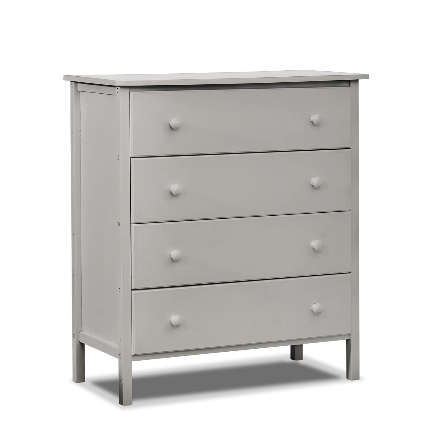 Sorelle Furniture Palisades Juego de guardería de 3 piezas con cuna convertible 4 en 1, cómoda de 4 cajones y cambiador con cesto, muebles para bebé hechos de madera, acabado no tóxico, juego de muebles para guardería, color gris