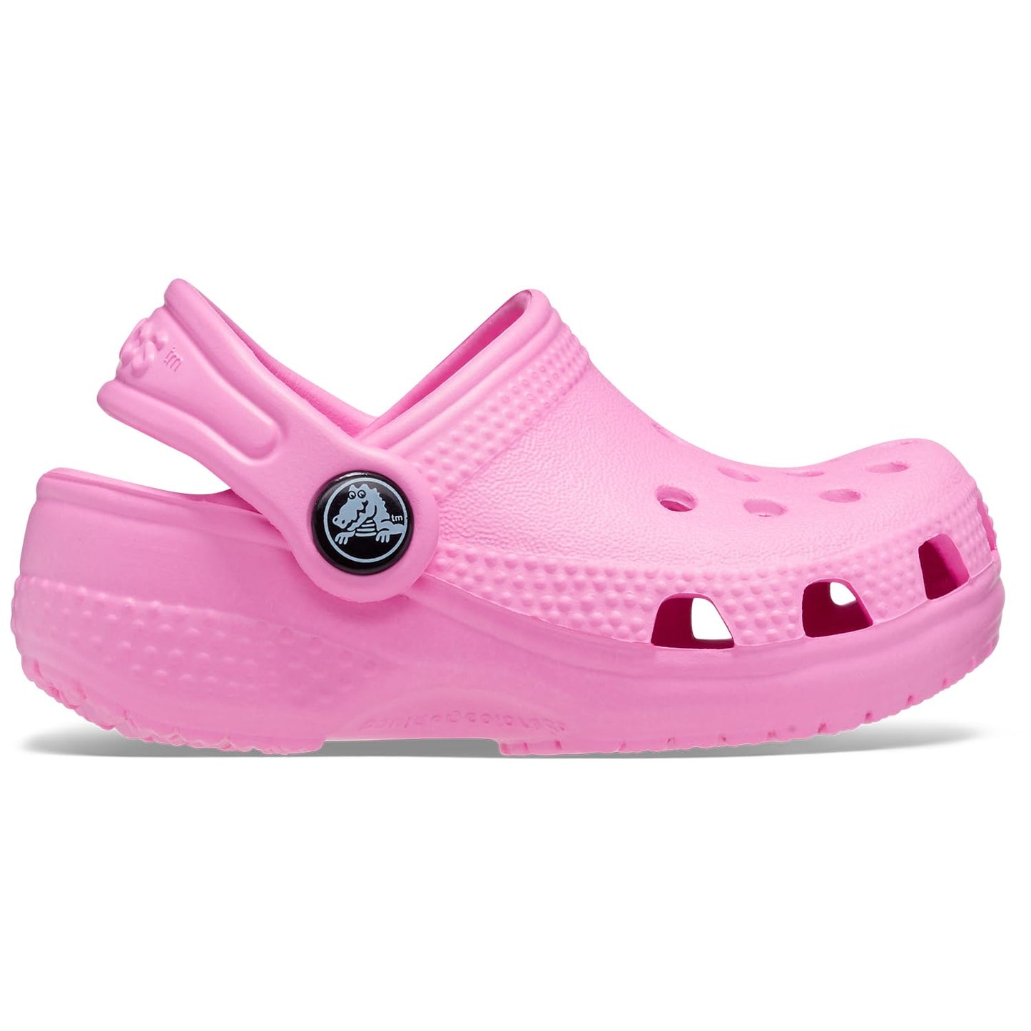 Crocs Unisex-Infant Classic Littles Clogs, Baby Shoes for Girls and Boys, Taffy Pink, 2-3 Infant