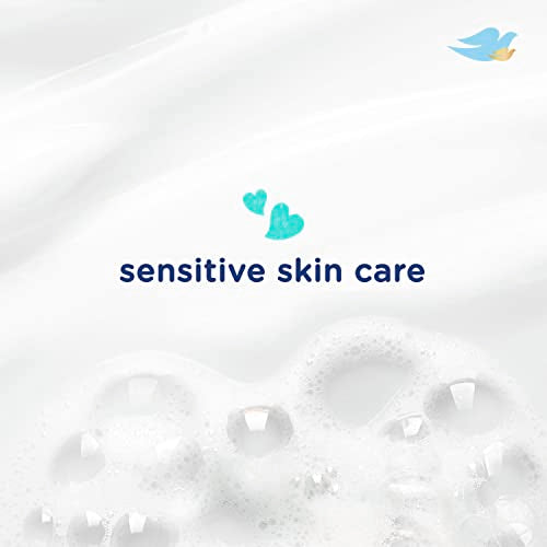 Baby Dove Cuidado de la piel sensible Jabón para bebé Sin fragancia Humedad para la hora del baño del bebé Sin fragancia e hipoalergénico, elimina las bacterias 34 oz