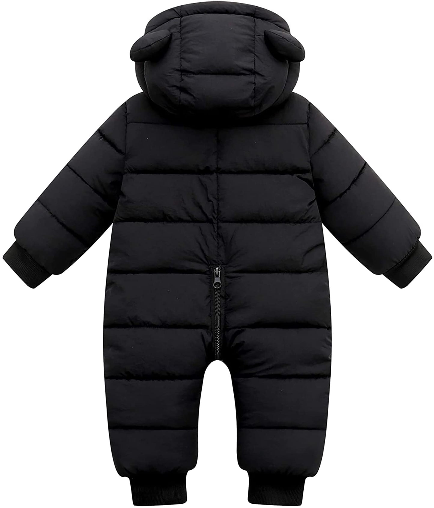 Ropa de bebé recién nacido niño niña traje de nieve abrigos de invierno mono infantil monos registro para artículos esenciales para bebé regalo de ducha negro 0-3-6 meses