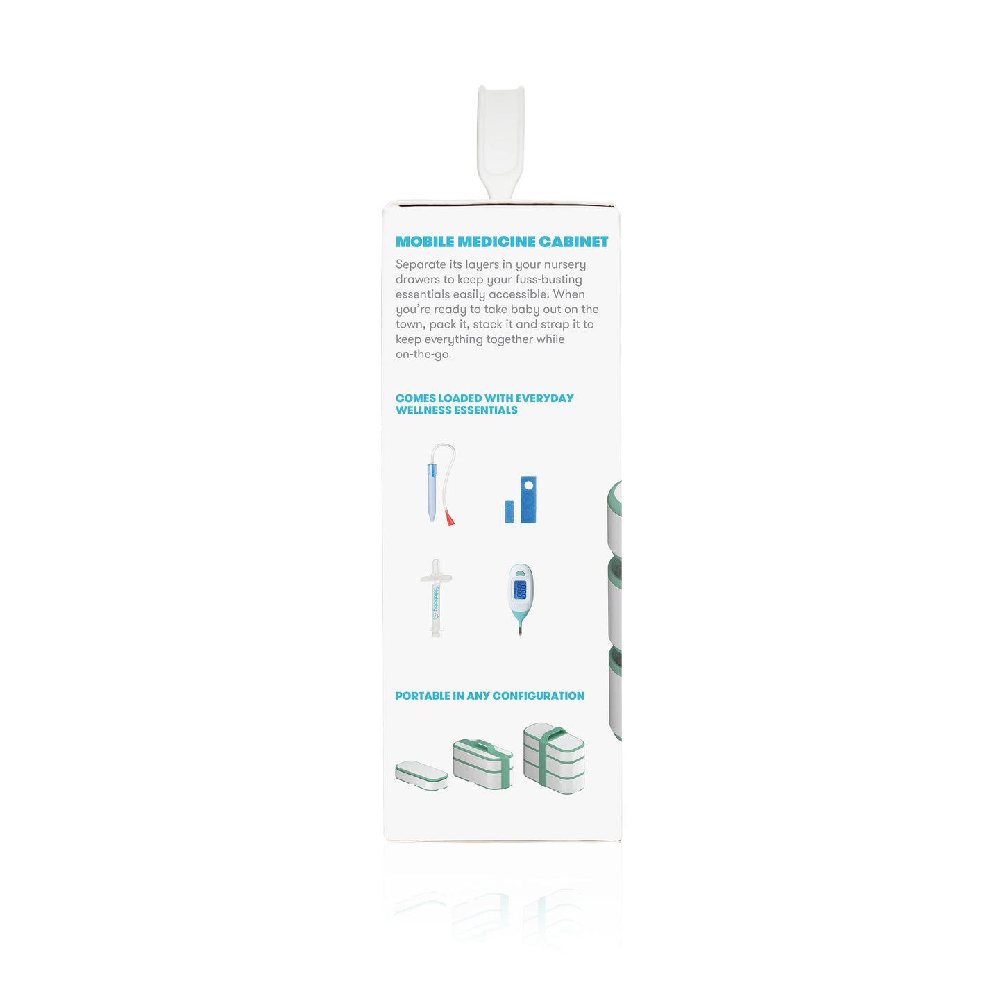 Kit de viaje con botiquín móvil Frida Baby | El set de regalo Baby Essentials incluye NoseFrida Snotsucker, termómetro rectal, dispensador de medicamentos MediFrida con estuche portátil