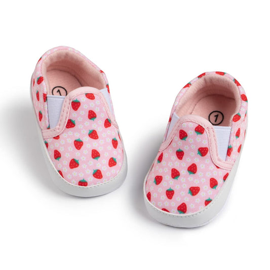 Morbido Infant Baby Boys Girls Canvas Sneaker Toddler Slip On Anti Skid Newborn First Walkers Candy Shoes for 0-18 Months