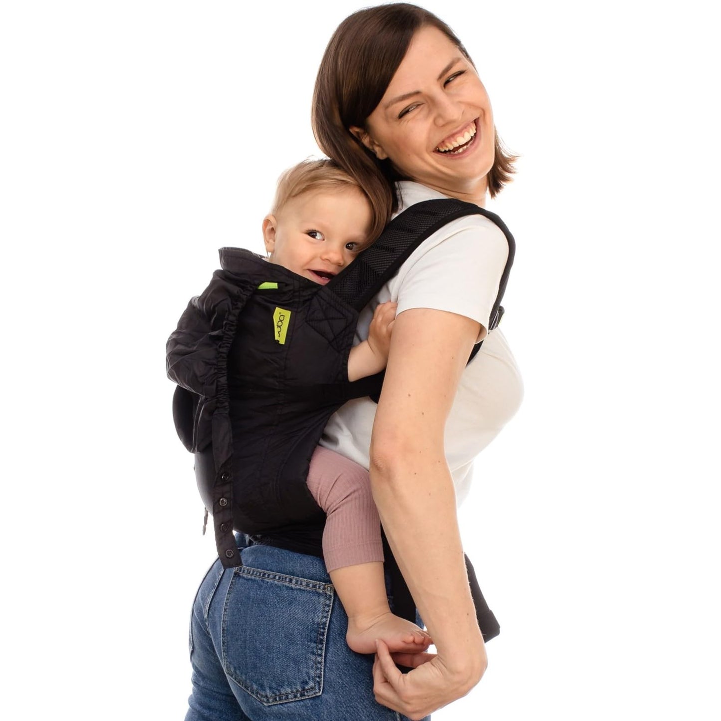 Portabebés y portabebés ultraligero Boba Air (15-45 lbs) - Portabebés certificado para la cadera saludable, portabebés apto para viajes, portabebés ergonómico, portabebés (negro)