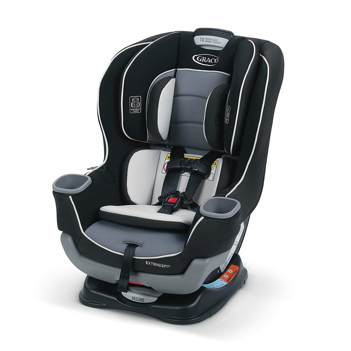 Extend2Fit Convertible Baby Car Seat, Rear and Forward Facing, Adjustable Extension Panel for Extra Legroom, Gotham
