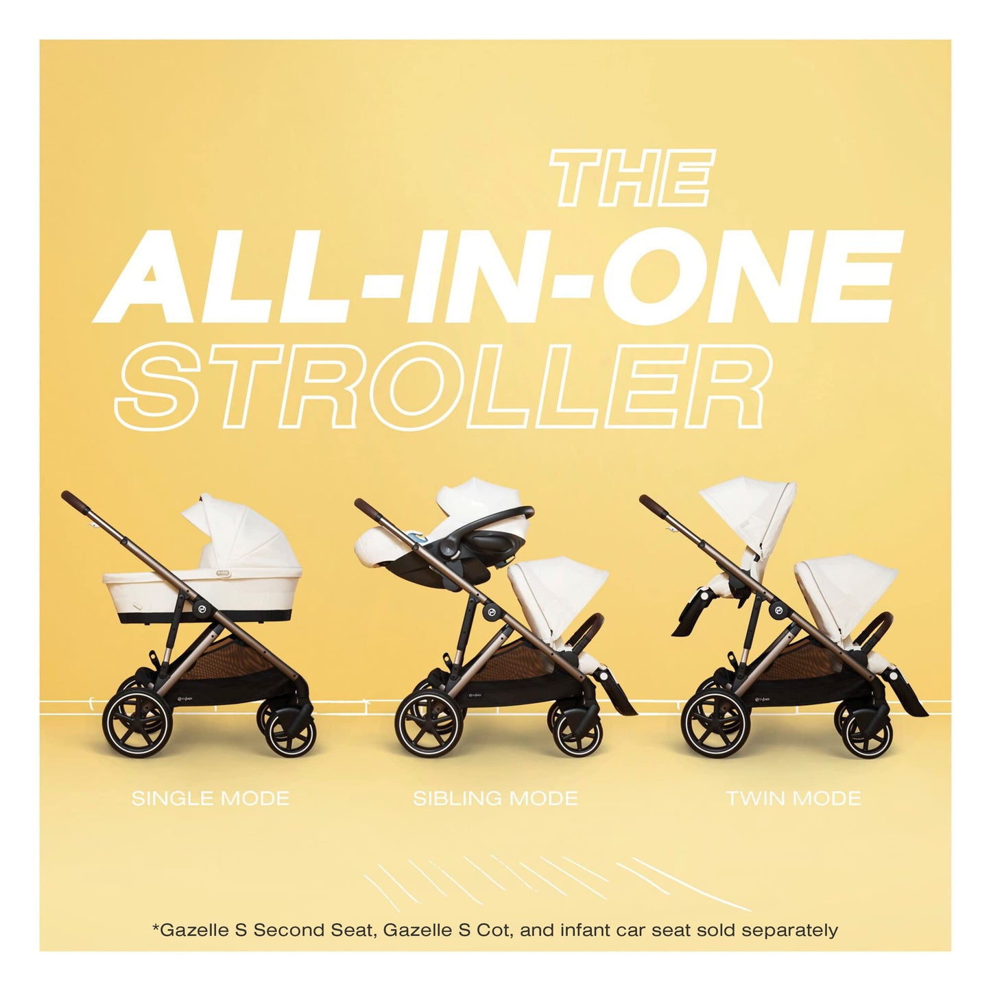 Cybex Gazelle S Second Seat Unit - Seashell Beige