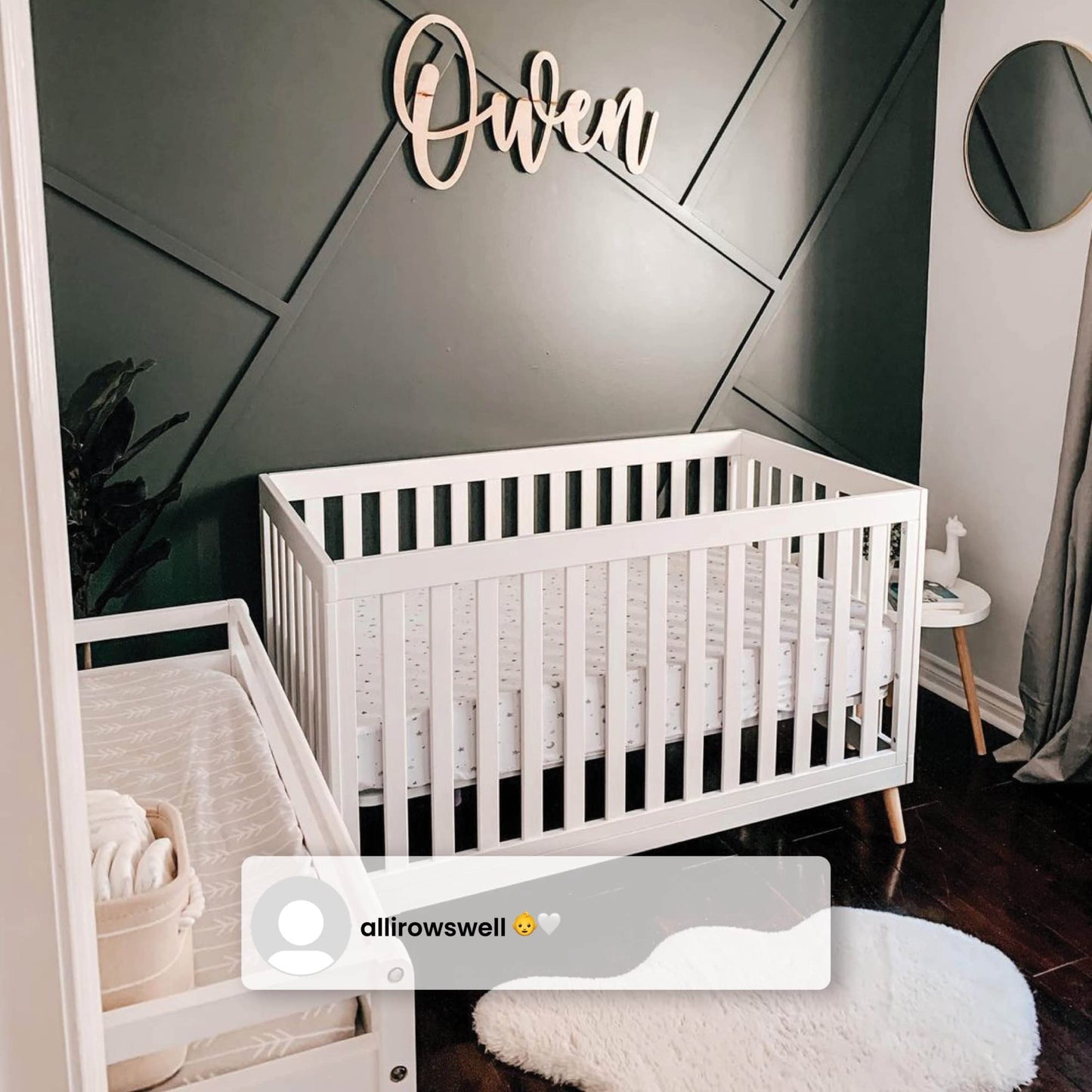 Delta Children Essex 4-in-1 Convertible Baby Crib, Bianca White with Natural Legs