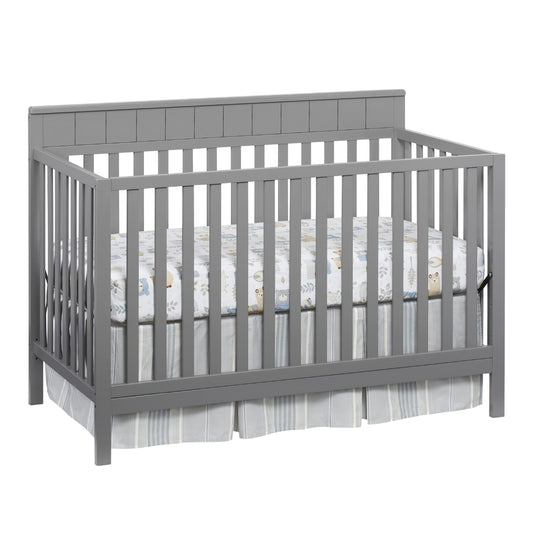 Cuna convertible 4 en 1 Oxford Baby Logan, gris paloma, certificación GreenGuard Gold