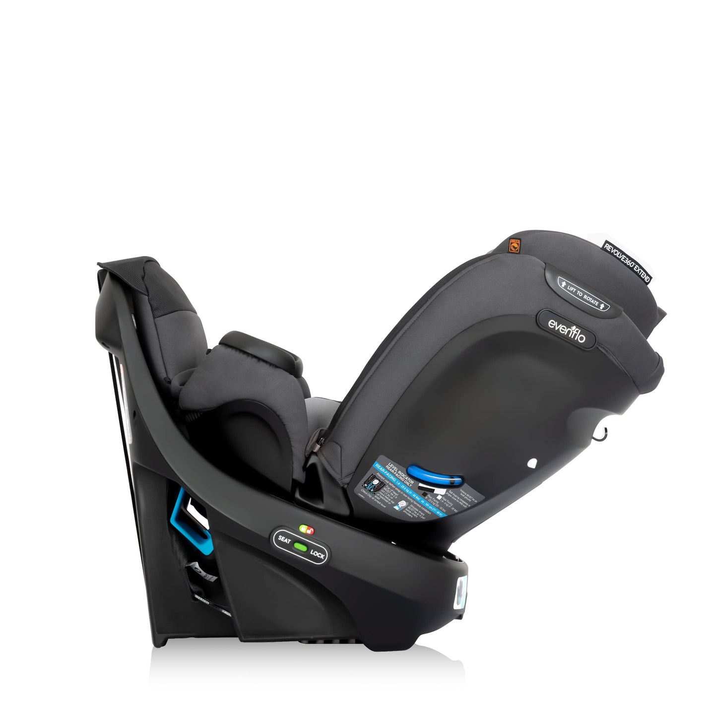 Evenflo Revolve360 Extend All-in-One Rotational Car Seat with Quick Clean Cover (Rockland Green)