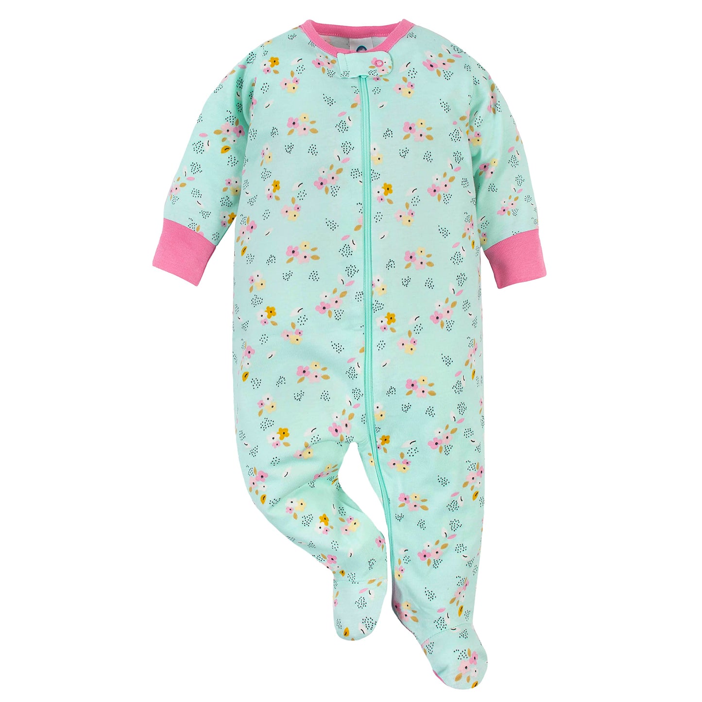 Gerber Baby Girls Paquete de 3 Sleep 'N Play, Zorro floral rosa, 3-6 meses