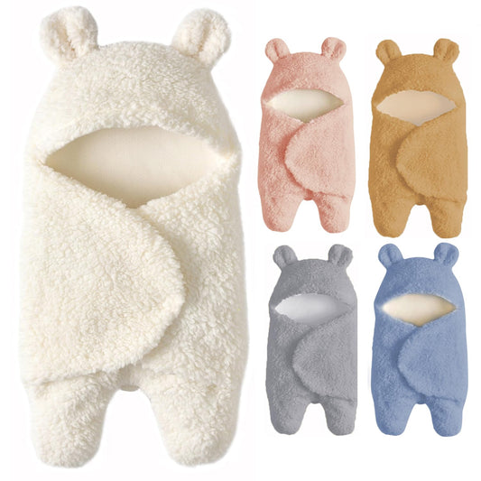Manta para bebé, niños y niñas, bonita manta receptora de felpa de algodón, envolturas suaves para dormir para recién nacidos para bebés de 0 a 6 meses